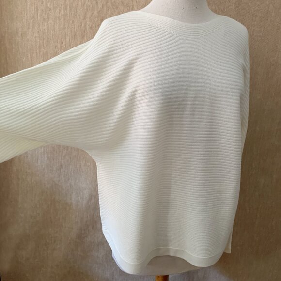 Ardene Ivory Dolman Sleeve Knit Sweater | Size Large - Picture 4 of 14